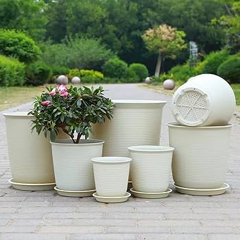 プラスチック製鉢 超軽量 おしゃれ プランター 高さ47㎝ 植木鉢 鉢 大型鉢 Amazon.co.jp: Glynislife プランター 大型 おしゃれ 受け皿付き